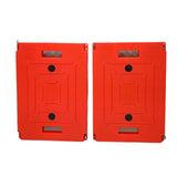 Mule Dollies, 500 Lb Capacity, 17.75" X 12.75" X 3.375", Red, 2-pack