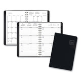 Contemporary Weekly-monthly Planner, Open-block Format, 8.5 X 5.5, Black Cover, 12-month (jan To Dec): 2022