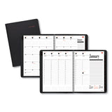 AT-A-GLANCE® 800 Range Weekly-monthly Appointment Book, 11 X 8.25, Black Cover, 12-month (jan To Dec): 2022 freeshipping - TVN Wholesale 