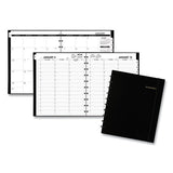 Move-a-page Weekly-monthly Appointment Book, 11 X 8.75, Black Cover, 12-month (jan To Dec): 2022