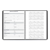 AT-A-GLANCE® Weekly Appointment Book, 11 X 8.25, Black Cover, 14-month (july To Aug): 2021 To 2022 freeshipping - TVN Wholesale 