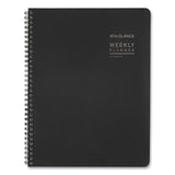 Contemporary Lite Weekly-monthly Planner, 11 X 8.25, Black Cover, 12-month (jan To Dec): 2022