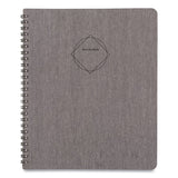 Elevation Linen Weekly-monthly Planner, 8.75 X 7, Charcoal Cover, 12-month (jan To Dec): 2022