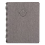 Elevation Linen Weekly-monthly Planner, 11 X 8.5, Charcoal Cover, 12-month (jan To Dec): 2022