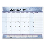 AT-A-GLANCE® Slate Blue Desk Pad, 22 X 17, White Sheets, Clear Corners, 12-month (jan To Dec): 2022 freeshipping - TVN Wholesale 