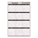 AT-A-GLANCE® Vertical-horizontal Erasable Quarterly-monthly Wall Planner, 24 X 36, White-black-red Sheets, 12-month (jan To Dec): 2022 freeshipping - TVN Wholesale 