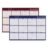 AT-A-GLANCE® Reversible Horizontal Erasable Wall Planner, 48 X 32, Assorted Sheet Colors, 12-month (jan To Dec): 2022 freeshipping - TVN Wholesale 