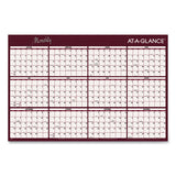 Reversible Horizontal Erasable Wall Planner, 48 X 32, Assorted Sheet Colors, 12-month (jan To Dec): 2022