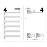 Desk Calendar Refill With Tabs, 3.5 X 6, White Sheets, 2022