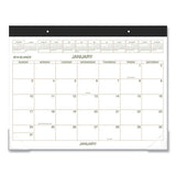 AT-A-GLANCE® Two-color Desk Pad, 22 X 17, White Sheets, Black Binding, Clear Corners, 12-month (jan To Dec): 2022 freeshipping - TVN Wholesale 