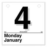 AT-A-GLANCE® "today Is" Daily Wall Calendar Refill, 6 X 6, White Sheets, 12-month (jan To Dec): 2022 freeshipping - TVN Wholesale 