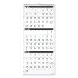 Three-month Reference Wall Calendar, Contemporary Artwork-formatting, 12 X 27, White Sheets, 15-month (dec-feb): 2021 To 2023