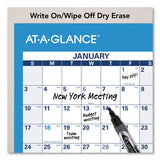 AT-A-GLANCE® Horizontal Reversible-erasable Wall Planner, 36 X 24, White-blue Sheets, 12-month (jan To Dec): 2022 freeshipping - TVN Wholesale 