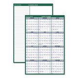 AT-A-GLANCE® Vertical Erasable Wall Planner, 24 X 36, White-green Sheets, 12-month (jan To Dec): 2022 freeshipping - TVN Wholesale 