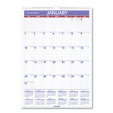 Monthly Wall Calendar With Ruled Daily Blocks, 12 X 17, White Sheets, 12-month (jan To Dec): 2022