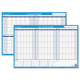 AT-A-GLANCE® 90-120-day Undated Horizontal Erasable Wall Planner, 36 X 24, White-blue Sheets, Undated freeshipping - TVN Wholesale 
