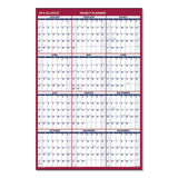 AT-A-GLANCE® Erasable Vertical-horizontal Wall Planner, 24 X 36, White-blue-red Sheets, 12-month (jan To Dec): 2022 freeshipping - TVN Wholesale 