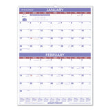 AT-A-GLANCE® Two-month Wall Calendar, 22 X 29, White-blue-red Sheets, 12-month (jan To Dec): 2022 freeshipping - TVN Wholesale 