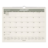 AT-A-GLANCE® Recycled Wall Calendar, Unruled Blocks, 15 X 12, Sand-green Sheets, 12-month (jan To Dec): 2022 freeshipping - TVN Wholesale 