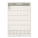 AT-A-GLANCE® Recycled Wall Calendar, Unruled Blocks, 15 X 12, Sand-green Sheets, 12-month (jan To Dec): 2022 freeshipping - TVN Wholesale 