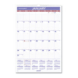 Erasable Wall Calendar, 12 X 17, White Sheets, 12-month (jan To Dec): 2022