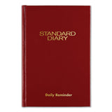 Standard Diary Daily Reminder Book, 2022 Edition, Medium-college Rule, Red Cover, 7.5 X 5.13, 201 Sheets