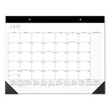 AT-A-GLANCE® Contemporary Monthly Desk Pad, 22 X 17, White Sheets, Black Binding-corners,12-month (jan To Dec): 2022 freeshipping - TVN Wholesale 