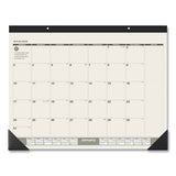 AT-A-GLANCE® Recycled Monthly Desk Pad, 22 X 17, Sand-green Sheets, Black Binding, Black Corners, 12-month (jan To Dec): 2022 freeshipping - TVN Wholesale 