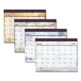 Dreams Desk Pad Calendar, Seasonal Artwork, 21.75 X 17, Black Binding, Clear Corners, 12-month (jan-dec): 2022