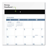 AT-A-GLANCE® Easy-to-read Monthly Desk Pad, 22 X 17, White-blue Sheets, Black Binding, Clear Corners, 12-month (jan To Dec): 2022 freeshipping - TVN Wholesale 