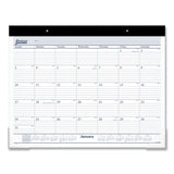 AT-A-GLANCE® Desk Pad, 21.75 X 17, White Sheets, Black Binding, Clear Corners, 12-month (jan To Dec): 2022 freeshipping - TVN Wholesale 