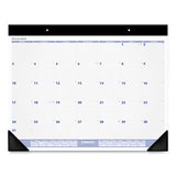 AT-A-GLANCE® Desk Pad, 22 X 17, White Sheets, Black Binding, Black Corners, 12-month (jan To Dec): 2022 freeshipping - TVN Wholesale 