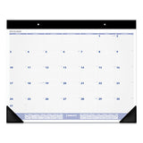 AT-A-GLANCE® Desk Pad, 24 X 19, White Sheets, Black Binding, Black Corners, 12-month (jan To Dec): 2022 freeshipping - TVN Wholesale 