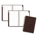 AT-A-GLANCE® Signature Collection Distressed Brown Weekly Monthly Planner, 8.5 X 5.5, Brown Cover, 13-month (jan To Jan): 2022 To 2023 freeshipping - TVN Wholesale 