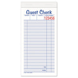 Adams® Guest Check Unit Set, Two-part Carbonless, 6.38 X 3.38, 1-page, 50 Forms-pad, 10 Pads-pack freeshipping - TVN Wholesale 