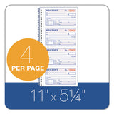 Adams® Two-part Rent Receipt Book, Two-part Carbonless, 2.75 X 4.75, 4-page, 200 Forms freeshipping - TVN Wholesale 