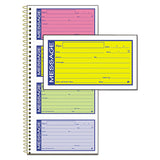 Adams® Wirebound Telephone Message Book, Two-part Carbonless, 2.75 X 4.75, 4-page, 200 Forms freeshipping - TVN Wholesale 