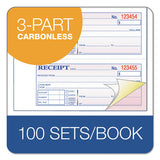 Adams® Receipt Book, Three-part Carbonless, 7.19 X 11, 4-page, 100 Forms freeshipping - TVN Wholesale 