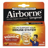 Airborne® Immune Support Effervescent Tablet, Zesty Orange, 10-box, 72 Box-carton freeshipping - TVN Wholesale 