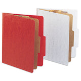 ACCO 20 Pt. Presstex Classification Folders, 2 Dividers, Letter Size, Red, 10-box freeshipping - TVN Wholesale 