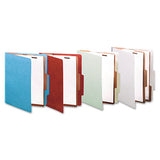 ACCO Pressboard Classification Folders, 1 Divider, Letter Size, Earth Red, 10-box freeshipping - TVN Wholesale 