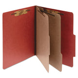 ACCO Pressboard Classification Folders, 2 Dividers, Letter Size, Earth Red, 10-box freeshipping - TVN Wholesale 