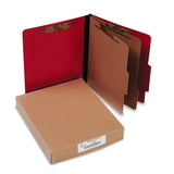 ACCO Colorlife Presstex Classification Folders, 2 Dividers, Letter Size, Executive Red, 10-box freeshipping - TVN Wholesale 