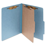 ACCO Pressboard Classification Folders, 1 Divider, Legal Size, Sky Blue, 10-box freeshipping - TVN Wholesale 