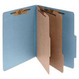 ACCO Pressboard Classification Folders, 2 Dividers, Legal Size, Sky Blue, 10-box freeshipping - TVN Wholesale 