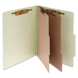 ACCO Pressboard Classification Folders, 2 Dividers, Legal Size, Leaf Green, 10-box freeshipping - TVN Wholesale 