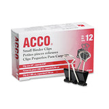 ACCO Binder Clips, Small, Black-silver, Dozen freeshipping - TVN Wholesale 