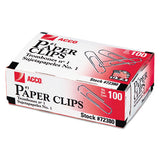 ACCO Paper Clips, Medium (no. 1), Silver, 100-box, 10 Boxes-pack freeshipping - TVN Wholesale 