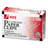 ACCO Paper Clips, Medium (no. 1), Silver, 1,000-pack freeshipping - TVN Wholesale 