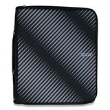 Five Star® Zipper Binder, 3 Rings, 2" Capacity, 11 X 8.5, Black-gray Zebra Print Design freeshipping - TVN Wholesale 